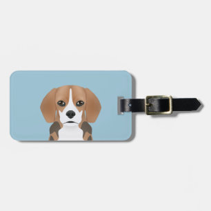 Étiquette À Bagage Bande dessinée de beagle