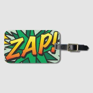 Étiquette À Bagage Bande dessinée Pop Art ZAP! personnalisé