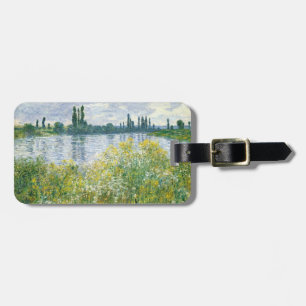 Étiquette À Bagage Banques de Claude Monet de la Seine, Vetheuil,
