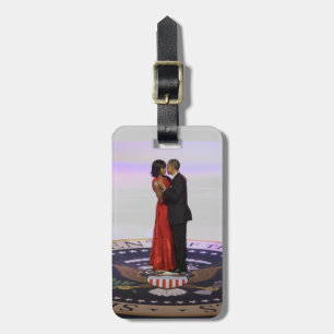 Étiquette À Bagage Barack et Michelle Obama