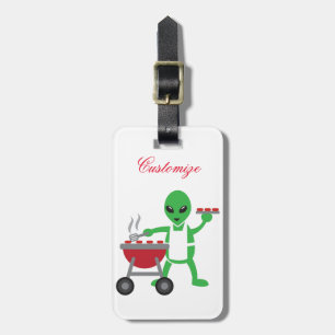 Étiquette À Bagage Barbecue Alien Cuisine Thunder_Cove