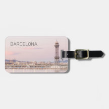 Barcelona Skyline Sunset Catalogne Espagne