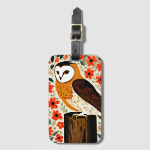 Étiquette À Bagage Barn Owl
