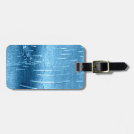 Étiquette À Bagage Barre d'arbre bleu