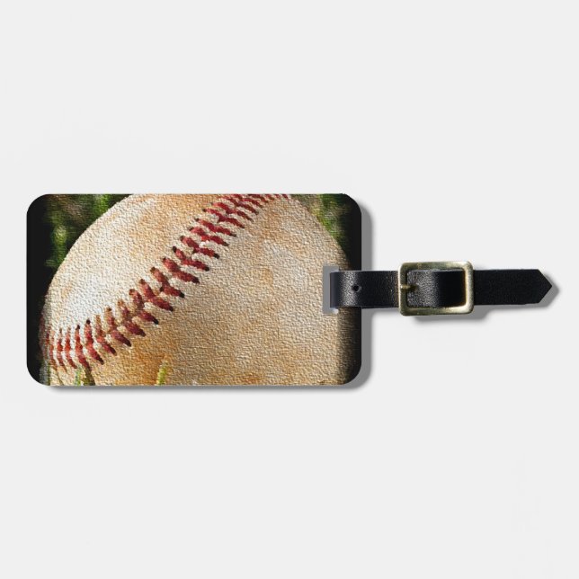 Étiquette À Bagage Baseball (Devant horizontal)