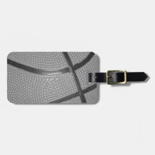 Étiquette À Bagage Basket-ball noir et blanc