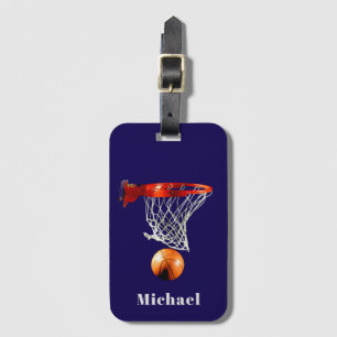 Étiquette À Bagage Basketball Remplacez par Votre Nom