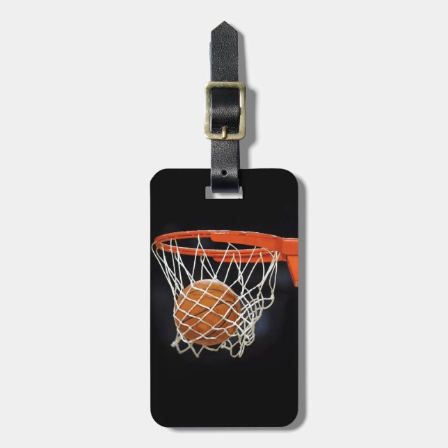 Étiquette À Bagage Basketball Voyage Bagage Bag Tags (Devant Vertical)