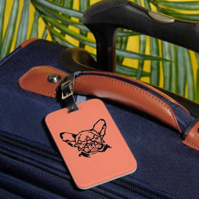 Étiquette À Bagage Basse clé Rockstar Français Bulldog Bagage T (Insitu Rectoal 1)