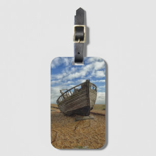 Étiquette À Bagage Bateau de pêche en bois abandonné Dungeness