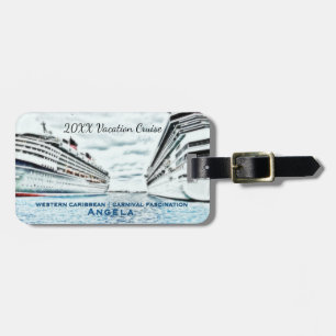 Étiquette À Bagage Bateaux nautiques personnalisés de la croisière  