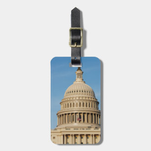 Étiquette À Bagage Bâtiment de capitol tiré au crépuscule