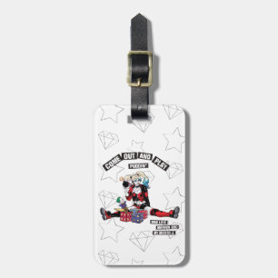 Étiquette À Bagage Batman   Harley Quinn "Sortez Et Jouez À Puddin"