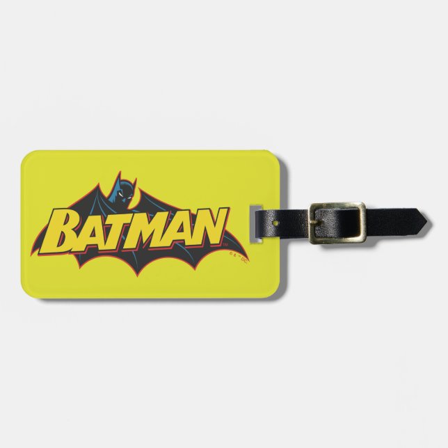 Étiquette À Bagage Batman | Logo de l'ancienne école (Devant horizontal)