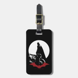Étiquette À Bagage Batman Motorcycle Silhouette