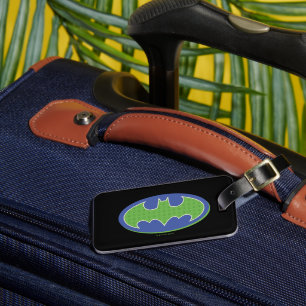 Étiquette À Bagage Batman   Symbole pourpre et vert