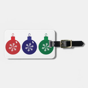 Étiquette À Bagage Baubles de Noël