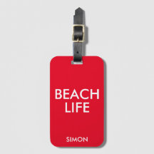 Beach Life Lifeguard Cadeau Rouge