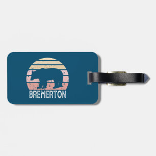 Étiquette À Bagage Bear rétro Bremerton Washington