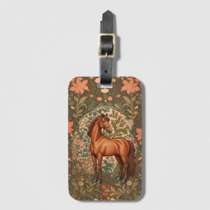 Étiquette À Bagage Beau cheval Brown William Morris Inspiré