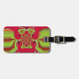 Étiquette À Bagage Beau Extraordinaire Africain rouge Motif Motif