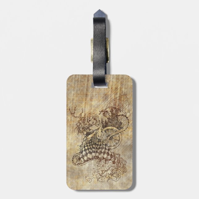 Étiquette À Bagage Beauté de sommeil (Dos Vertical)