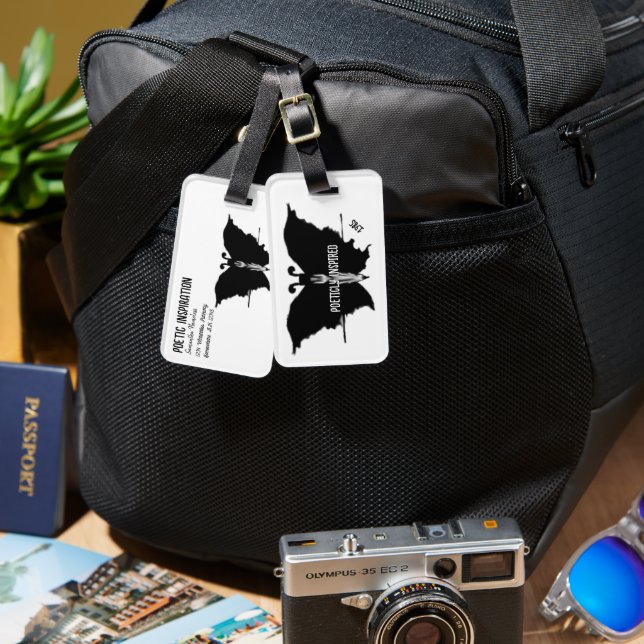 Étiquette À Bagage Beauté obscurcie (Recto & Verso)