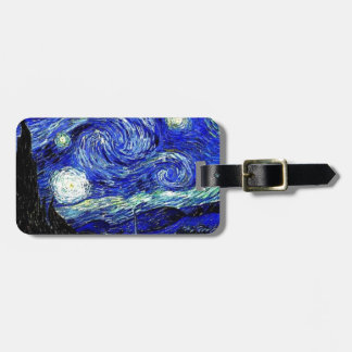 Étiquette À Bagage beaux-arts vVan de nuit étoilée de Gogh