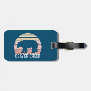 Étiquette À Bagage Beaver Creek Colorado Ours rétro