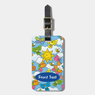 Étiquette À Bagage Bébé Animaux Arrière - plan