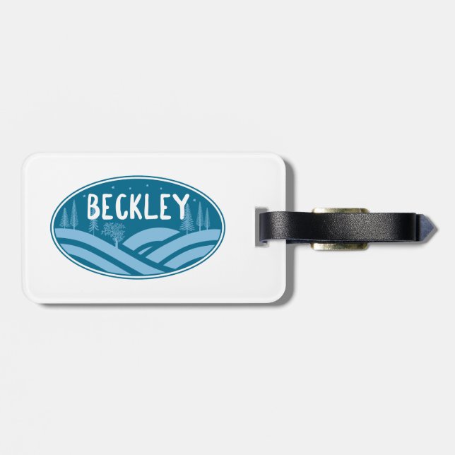 Étiquette À Bagage Beckley West Virginia Extérieur (Dos horizontal)