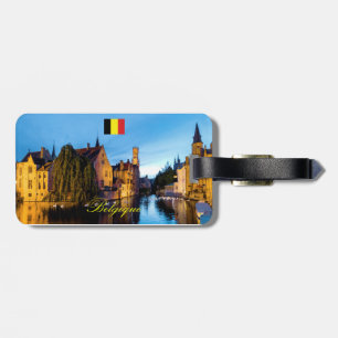 Étiquette À Bagage Belgique Medieval Bruges
