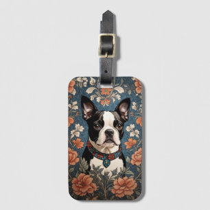 Étiquette À Bagage Belle Boston Terrier William Morris Inspiré