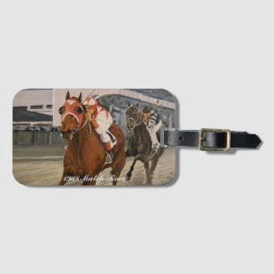 Étiquette À Bagage Belle Cheval Delights Propriétaires en Race Classi