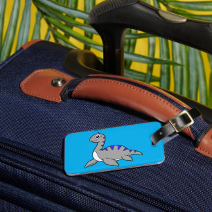 Étiquette À Bagage Belle Illustration D'Un Monstre Loch Ness.