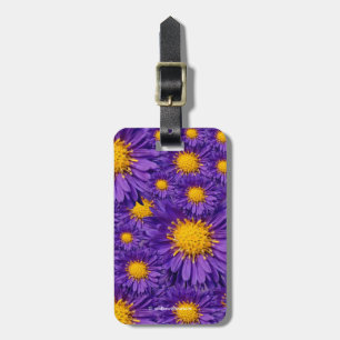 Étiquette À Bagage Belle marguerite violette Michaelmas