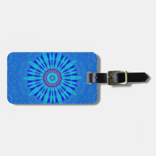 Étiquette À Bagage Belle Tradition Bleu motif vectoriel art des