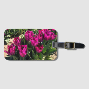 Étiquette À Bagage Belles tulipes