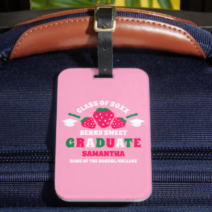 Étiquette À Bagage Berry fraise Douce Graduation