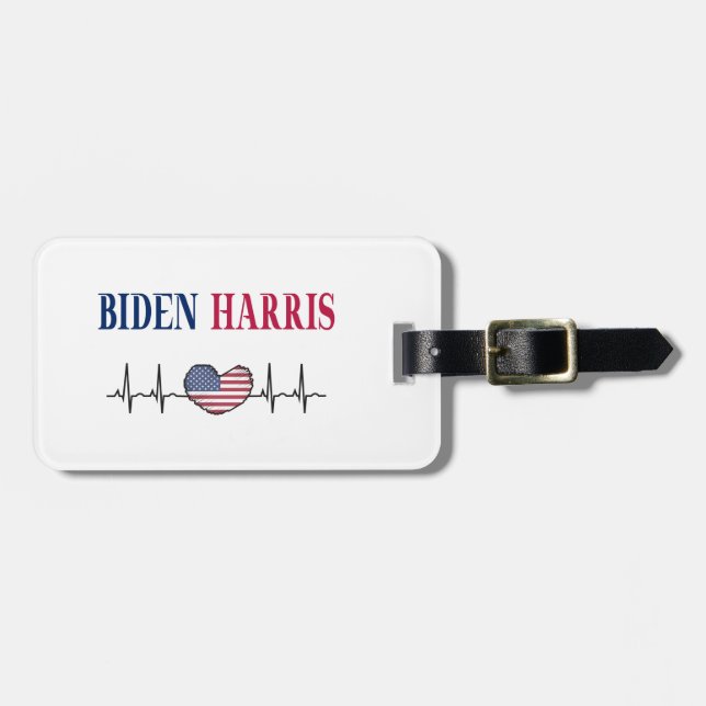 Étiquette À Bagage Biden Harris 2020 (Devant horizontal)