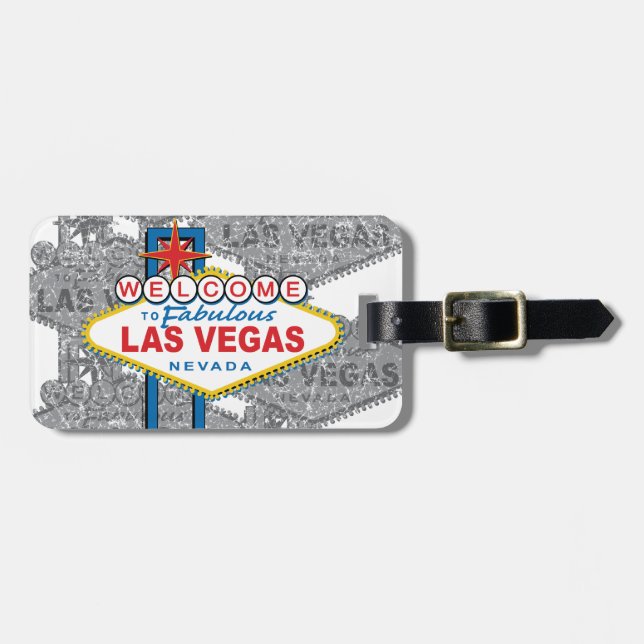 Étiquette À Bagage Bienvenue à Fabulous Las Vegas (Devant horizontal)