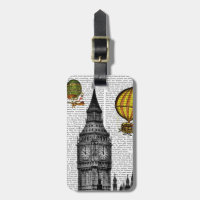 Big Ben et les ballons Vintages à air chaud