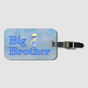 Étiquette À Bagage Big Brother Surfer Dude