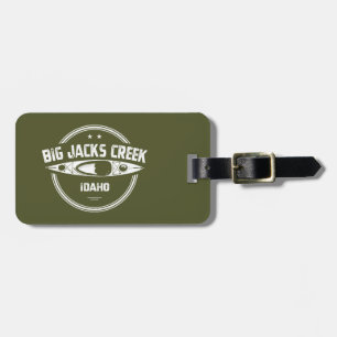 Étiquette À Bagage Big Jacks Creek Wild Et Rivière Pittoresque Idaho
