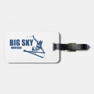 Étiquette À Bagage Big Sky Resort Montana Skier