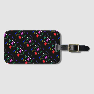 Étiquette À Bagage Bits et pièces en mosaïque Art motif