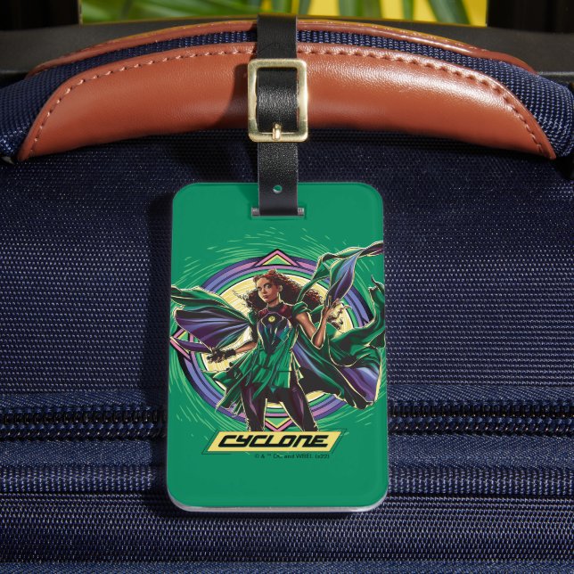 Étiquette À Bagage Black Adam | Cyclone Character Graphic (Insitu Rectoal 2)