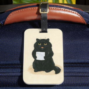 Étiquette À Bagage Black Cat Home Sweet Home Secourt Shelter Cute