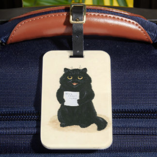 Étiquette À Bagage Black Cat Home Sweet Home Secourt Shelter Cute