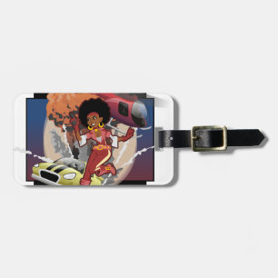 Étiquette À Bagage blaxploitation afro espion